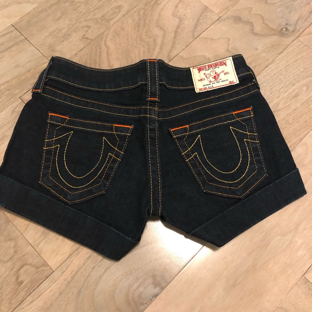 True Religion denim shorts Sz 26